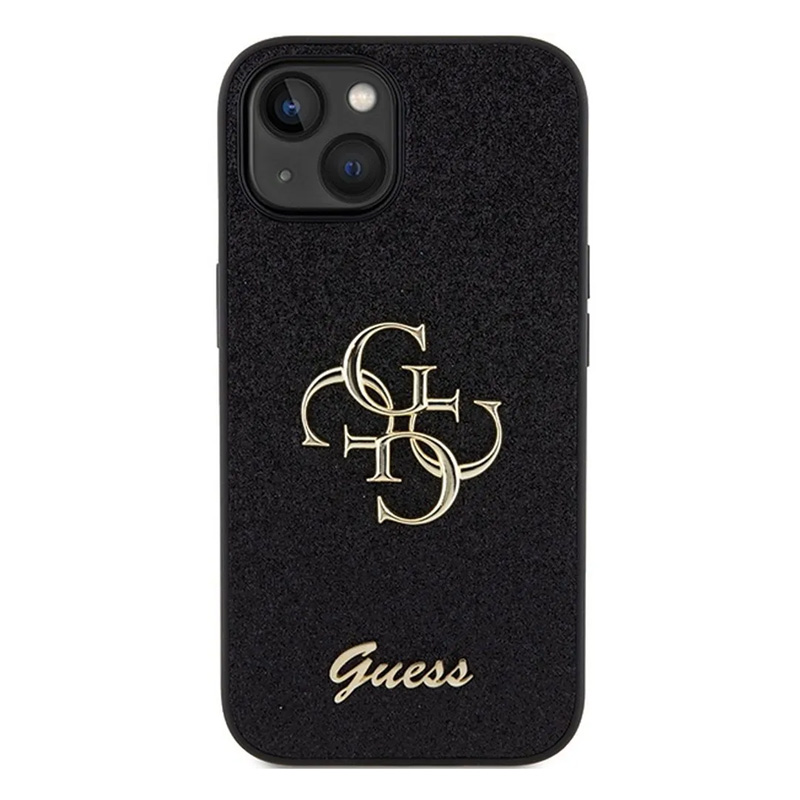 Torbica Guess Hc Fixed Glitter 4G Big Metal Logo za iPhone 15 6.1 crna (GUHCP15SHG4SGK)
