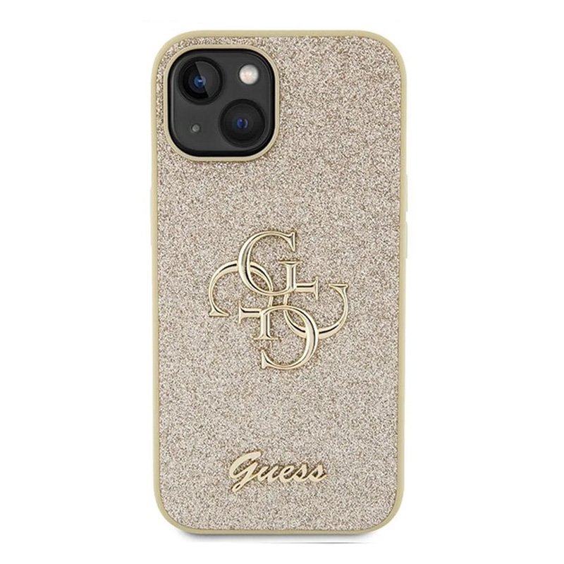 Torbica Guess Hc Fixed Glitter 4G Big Metal Logo za iPhone 15 6.1 zlatna (GUHCP15SHG4SGD)