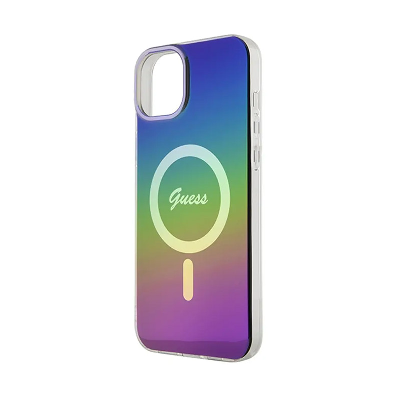 Torbica Guess Hc IML Magsafe Iridescent za iPhone 15 6.1 crna (GUHMP15SHITSK)