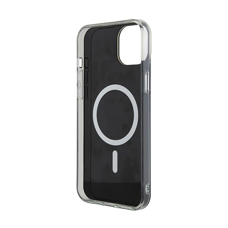 Torbica Guess Hc IML Magsafe Iridescent za iPhone 15 6.1 crna (GUHMP15SHITSK)