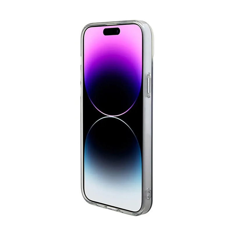 Torbica Guess Hc IML Magsafe Iridescent za iPhone 15 6.1 crna (GUHMP15SHITSK)