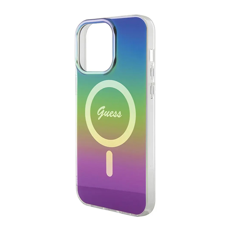 Torbica Guess Hc IML Magsafe Iridescent za iPhone 15 Pro 6.1 crna (GUHMP15LHITSK)