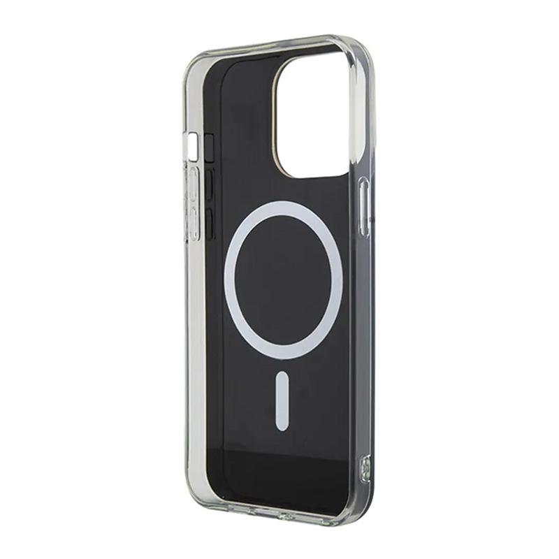 Torbica Guess Hc IML Magsafe Iridescent za iPhone 15 Pro 6.1 crna (GUHMP15LHITSK)