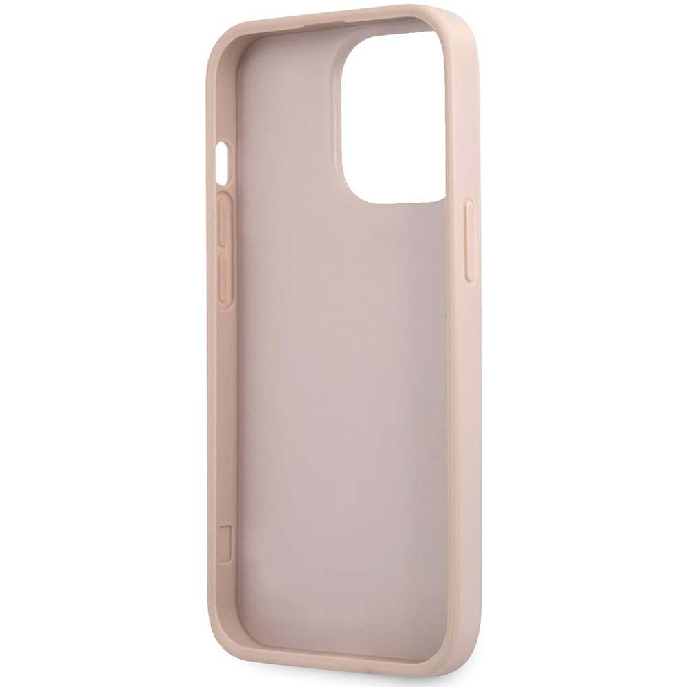 Torbica Guess Hc PC/TPU 4G Pu Bottom Stripe za iPhone 15 Pro 6.1 roze (GUHCP15LG4GLPI)