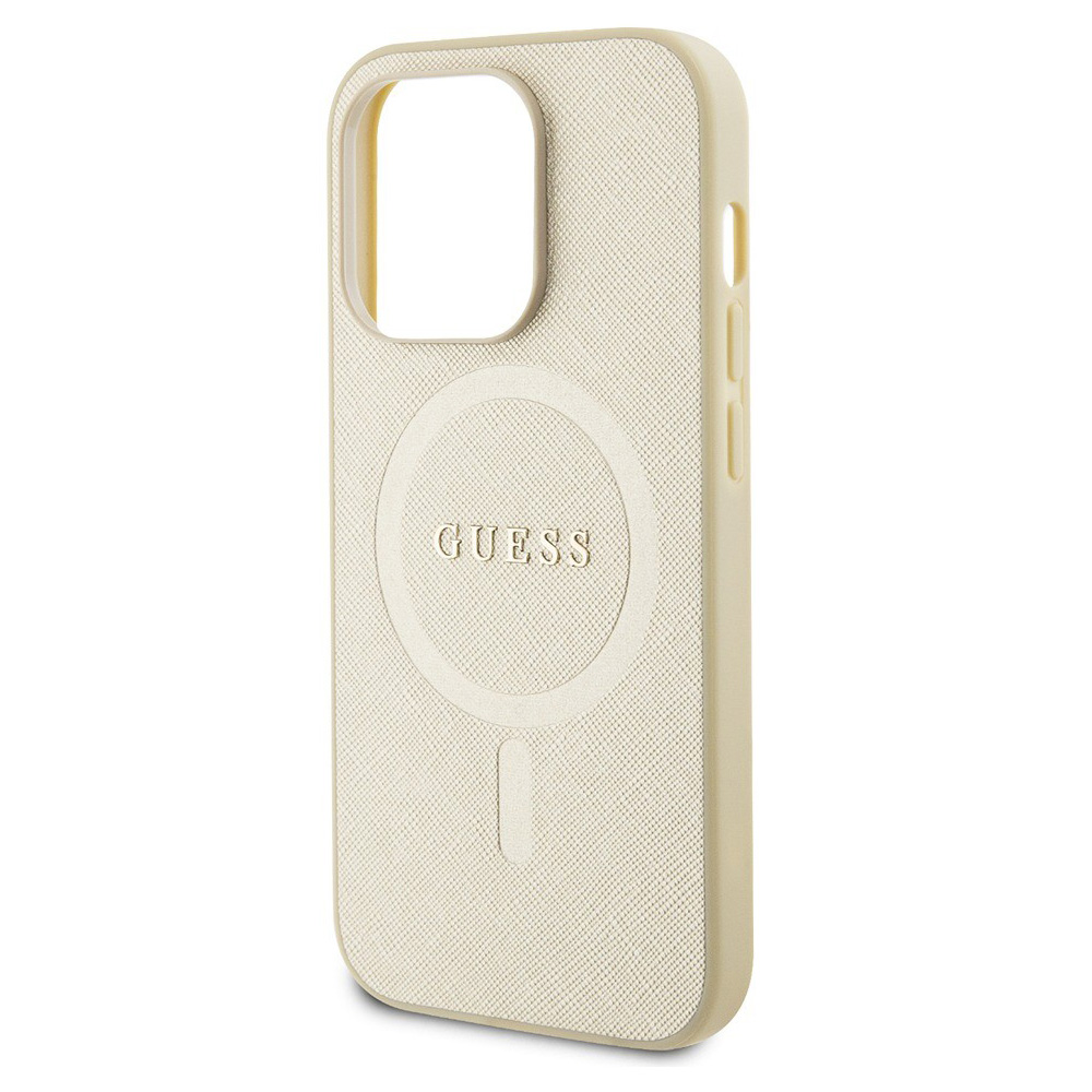 Torbica Guess Hc PU Saffiano Magsafe za iPhone 15 Pro 6.1 bez (GUHMP15LPSAHMCB)