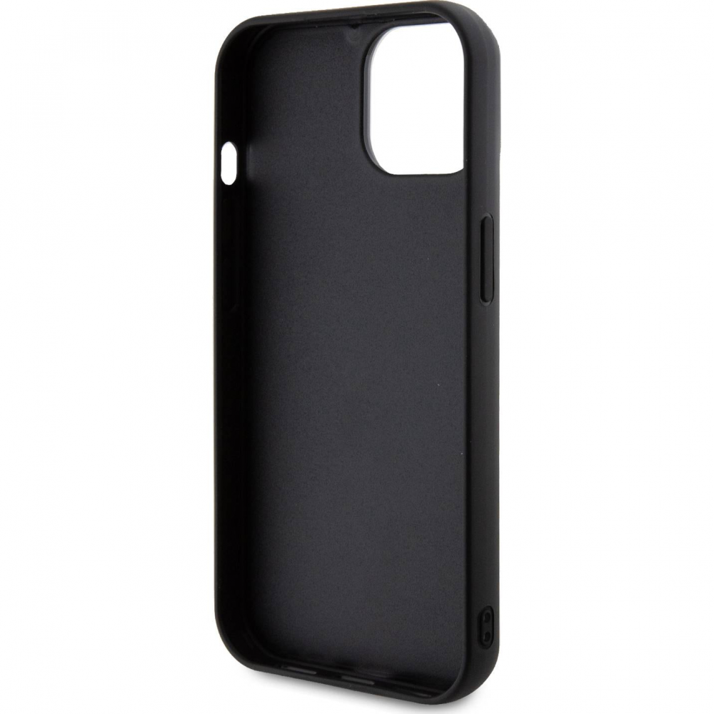 Torbica Karl Lagerfeld Hc 3D Logo Glitter za iPhone 15 6.1 crna (KLHCP15S3DMBKCK)