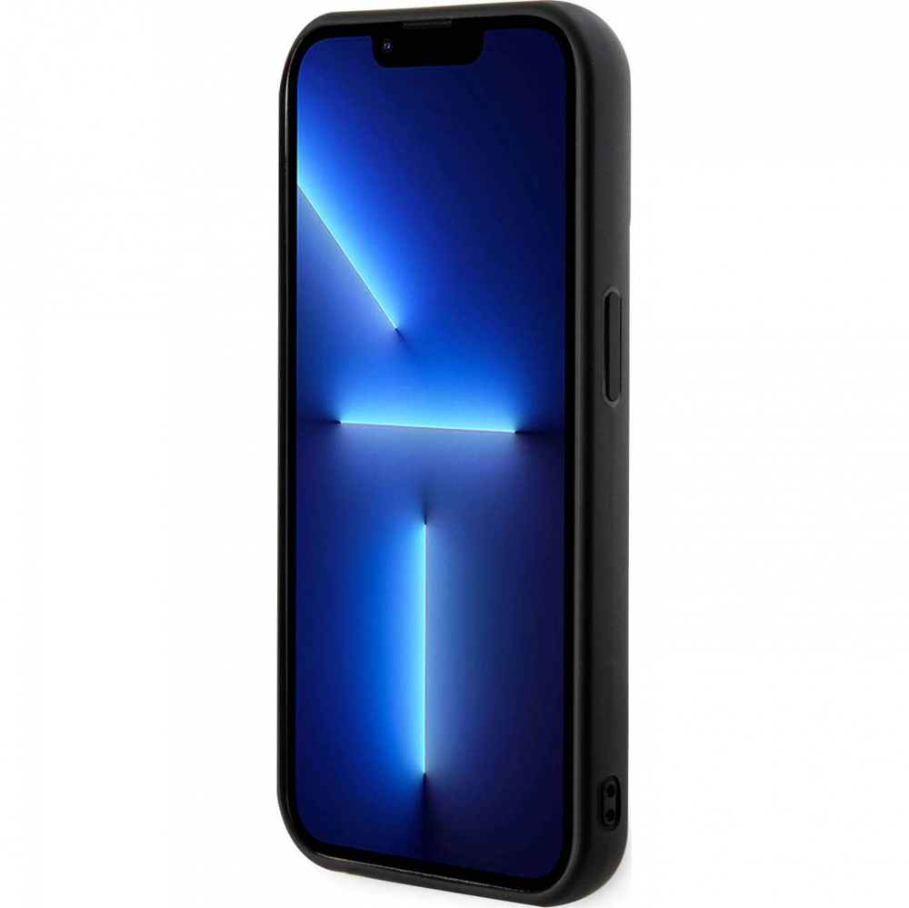Torbica Karl Lagerfeld Hc 3D Logo Glitter za iPhone 15 Pro 6.1 crna (KLHCP15L3DMBKCK)
