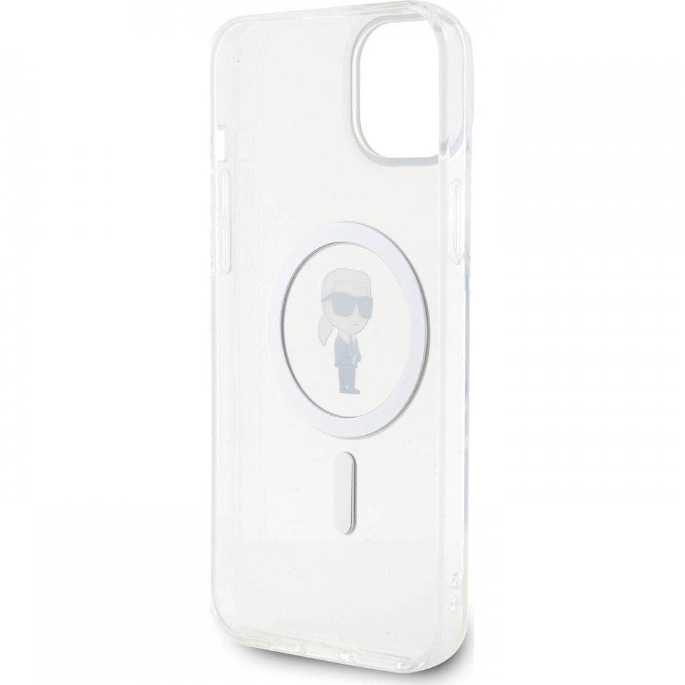 Torbica Karl Lagerfeld Hc Magsafe IML Ikonik za iPhone 15 6.1 transparent (KLHMP15SHFCKNOT)