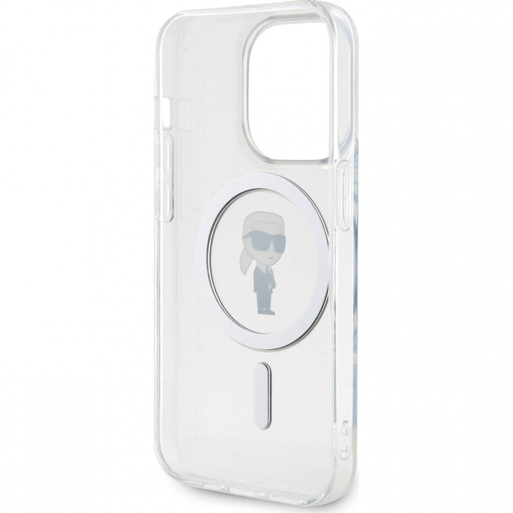 Torbica Karl Lagerfeld Hc Magsafe IML Ikonik za iPhone 15 Pro 6.1 transparent (KLHMP15LHFCKNOT)