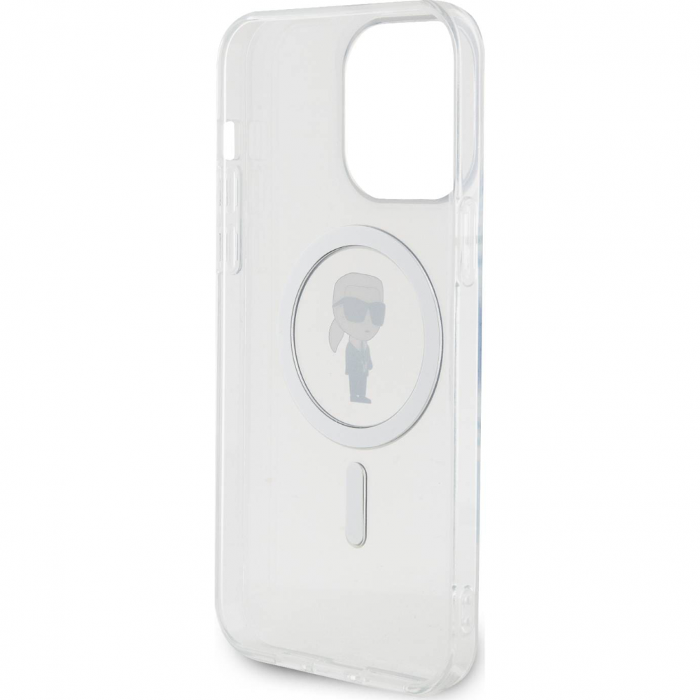 Torbica Karl Lagerfeld Hc Magsafe IML Ikonik za iPhone 15 Pro Max 6.7 transparent (KLHMP15XHFCKNOT)