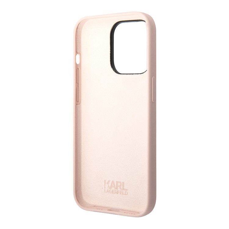 Torbica Karl Lagerfeld Hc Silicone NFT Ikonik za iPhone 15 Pro Max 6.7 roze (KLHCP15XSNIKBCP)