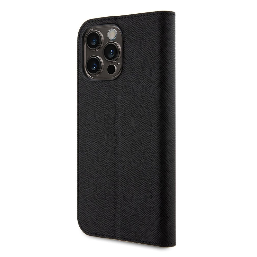 Torbica Karl Lagerfeld Saffiano BP Nft Karl&Choupette za iPhone 15 Pro Max 6.7 crna (KLBKP15XSANKCPK)