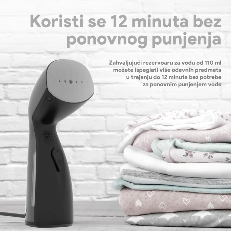 Pegla za vertikalno peglanje Aeno GS2 crna