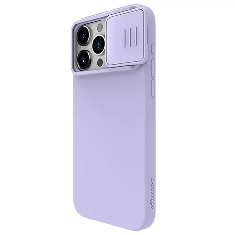 Torbica Nillkin CamShield Silky za iPhone 15 Pro 6.1 ljubicasta