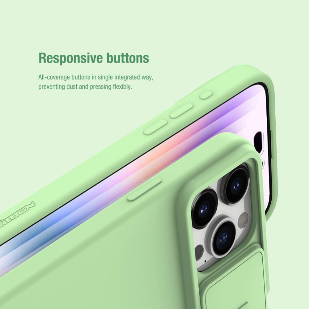 Torbica Nillkin CamShield Silky za iPhone 15 Pro 6.1 ljubicasta