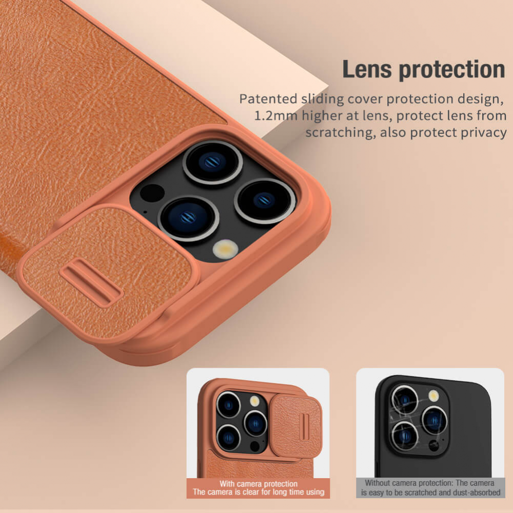 Torbica Nillkin Qin Pro za iPhone 15 Pro 6.1 crna