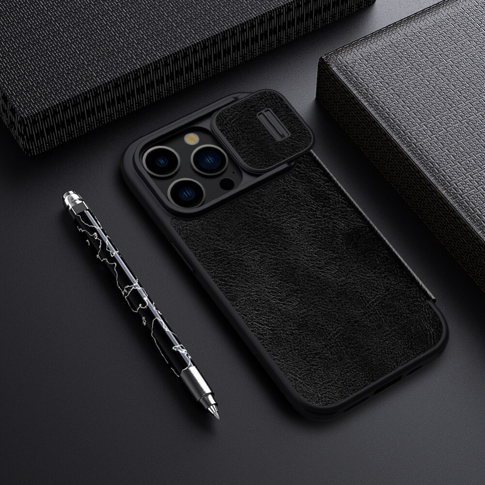Torbica Nillkin Qin Pro za iPhone 15 Pro 6.1 crna