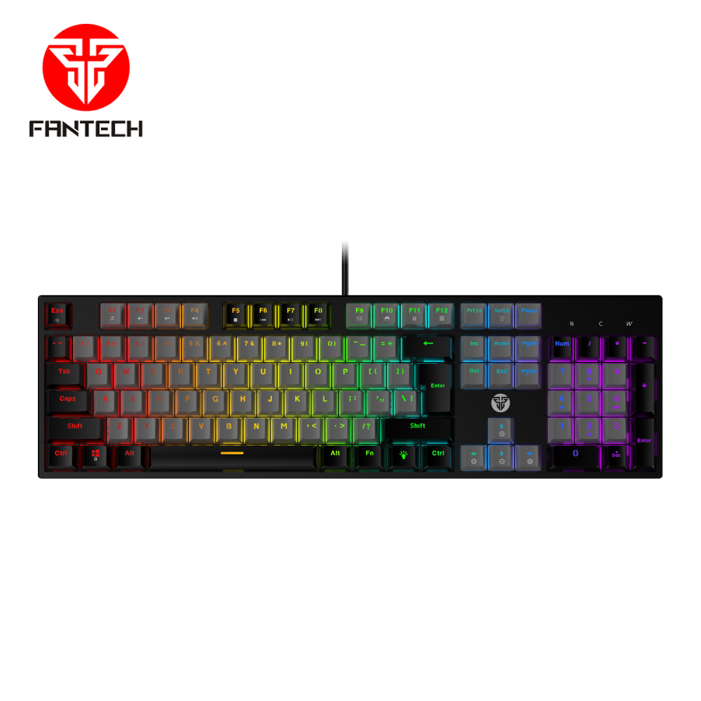 Tastatura Mehanicka Gaming Fantech MK886 RGB Atom siva (Red switch)