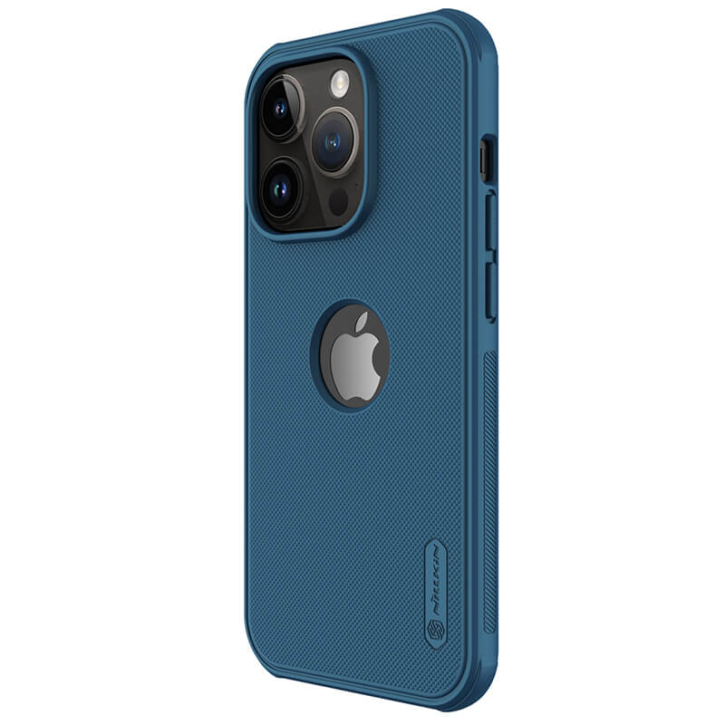 Torbica Nillkin Scrub Pro za iPhone 15 Pro Max 6.7 (sa otvorom za logo) plava