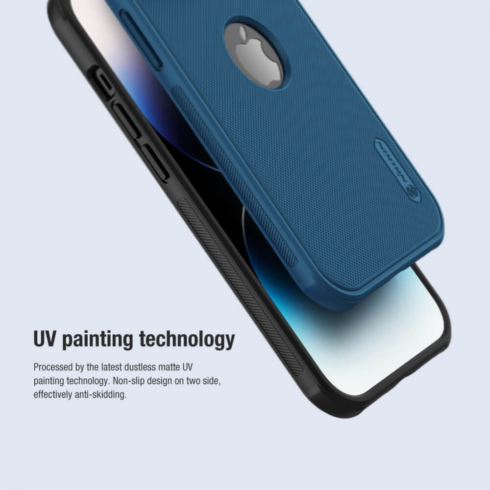 Torbica Nillkin Scrub Pro za iPhone 15 Pro Max 6.7 (sa otvorom za logo) plava