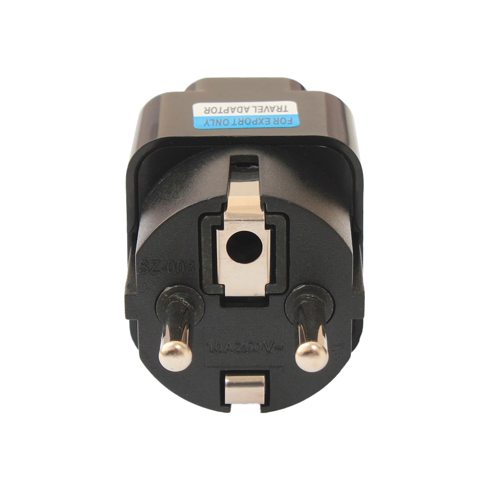 Adapter UK na EU JWD-UKonEU shuko sa uzemljenjem crni