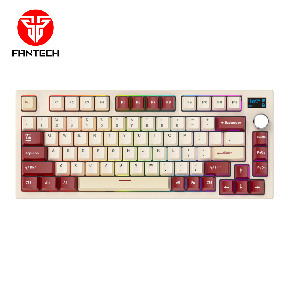 Tastatura Mehanicka Gaming Fantech MK910 RGB Vibe Maxfit 81 Royal Prince Wireless (Yellow switch)
