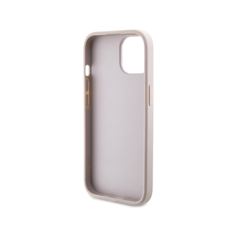 Torbica Guess Hc PC/TPU 4G Bottom Stripe za iPhone 15 6.1 roze (GUHCP15SG4GLPI)