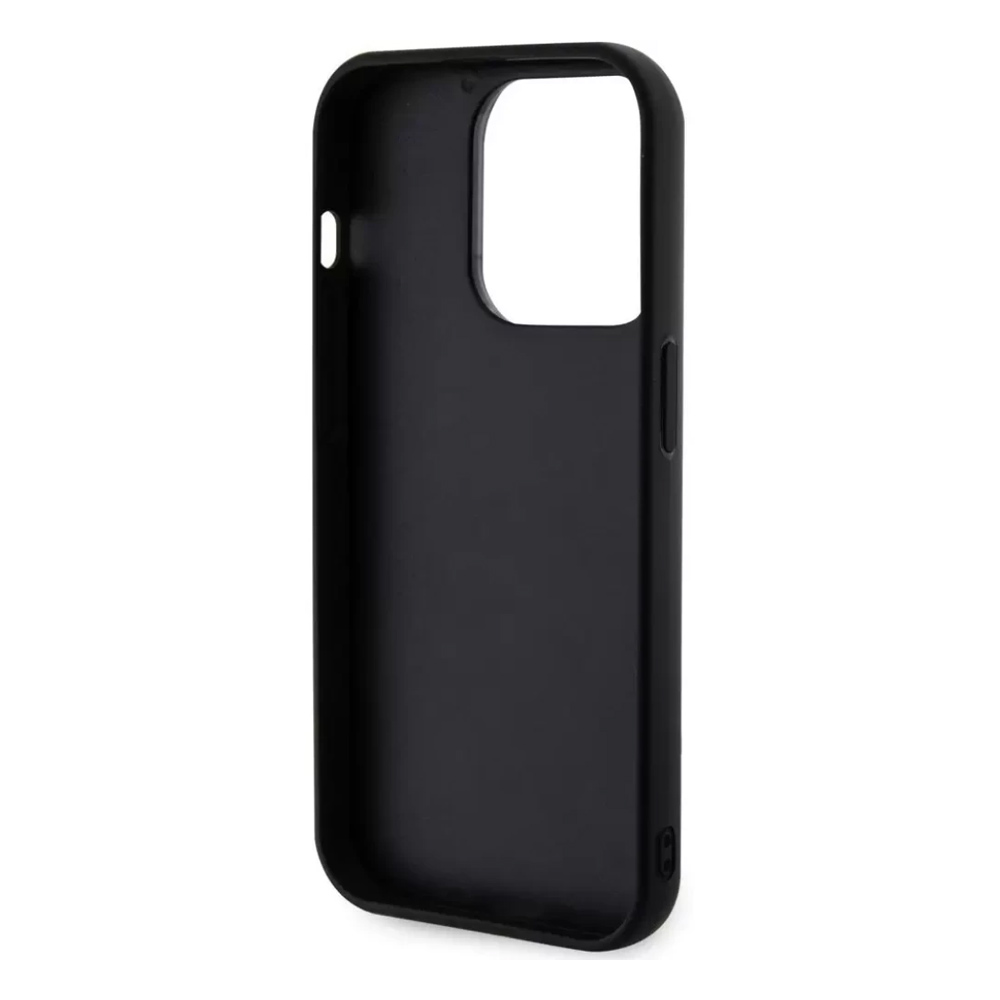 Torbica Karl Lagerfeld 3D Rubber Glitter Logo za iPhone 15 Pro Max 6.7 crna (KLHCP15X3DMBKCK)