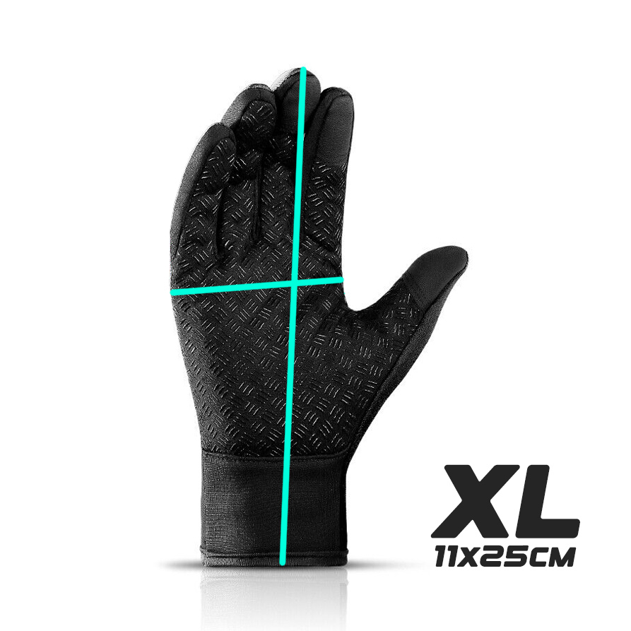 Rukavice za touch screen Forest crne XL