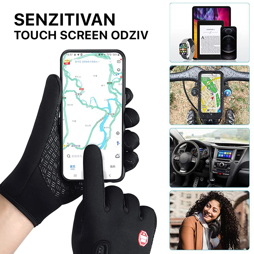 Rukavice za touch screen Forest narandzaste XL