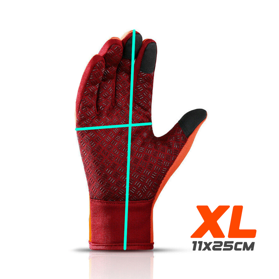 Rukavice za touch screen Forest narandzaste XL