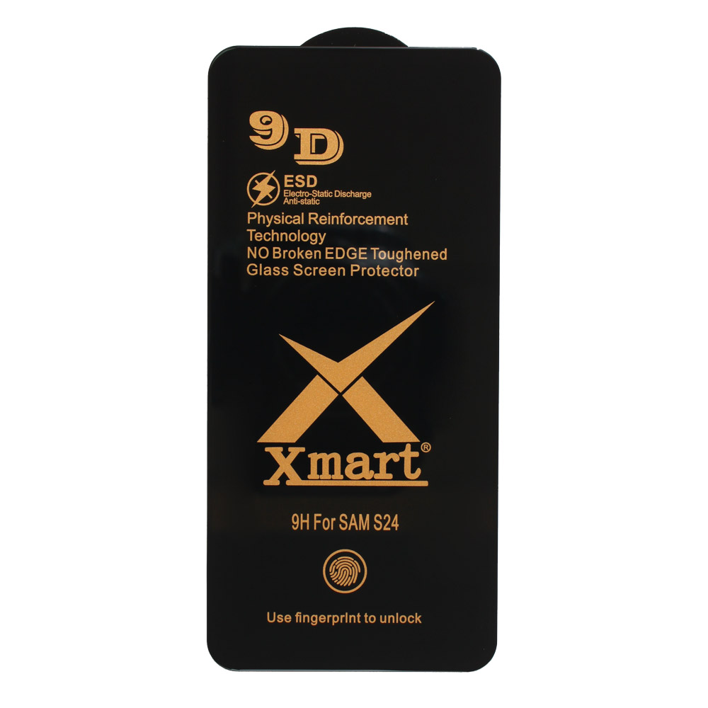 Zastitno staklo Tempered Glass X Mart 9D za Samsung S921B/S931B Galaxy S24/S25 (fingerprint unlock)