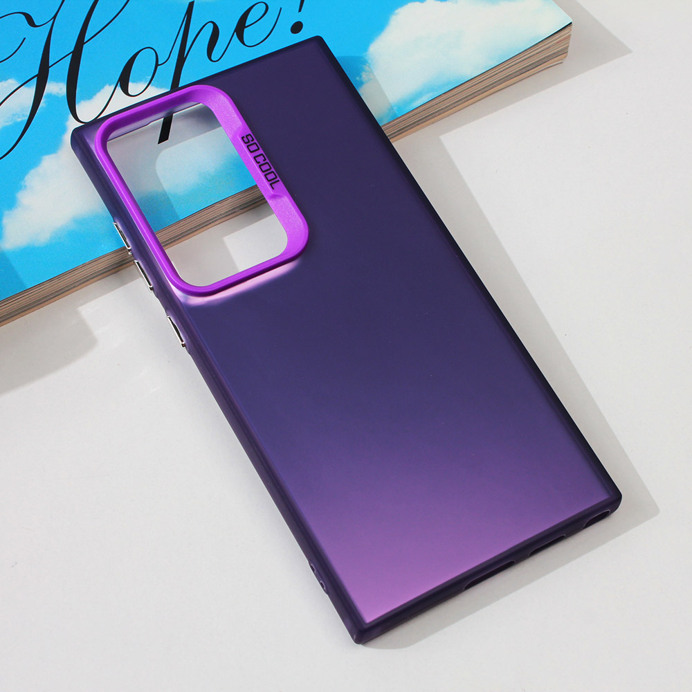 Torbica Clear za Samsung S928B Galaxy S24 Ultra ljubicasta
