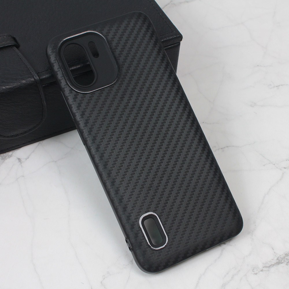 Torbica Carbon Stripe za Xiaomi Redmi A1 crna