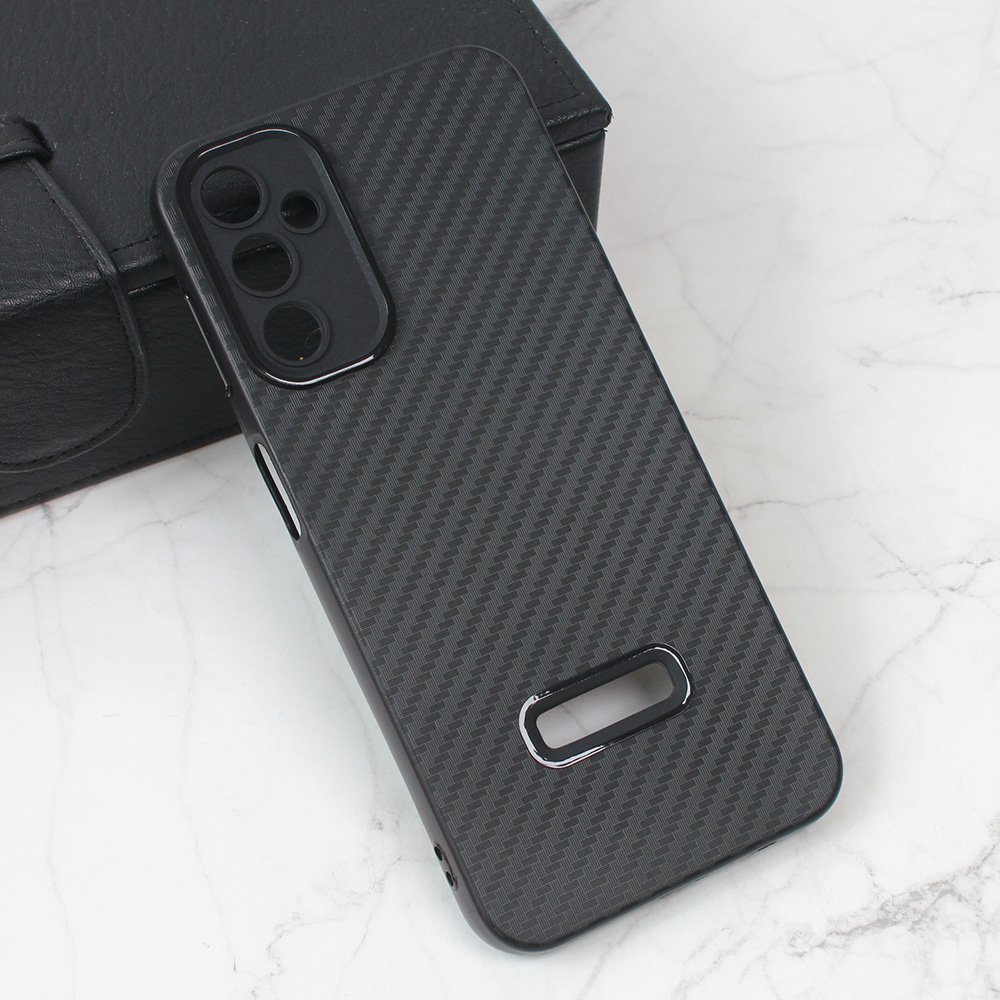 Torbica Carbon Stripe za Samsung A245F Galaxy A24 4G crna