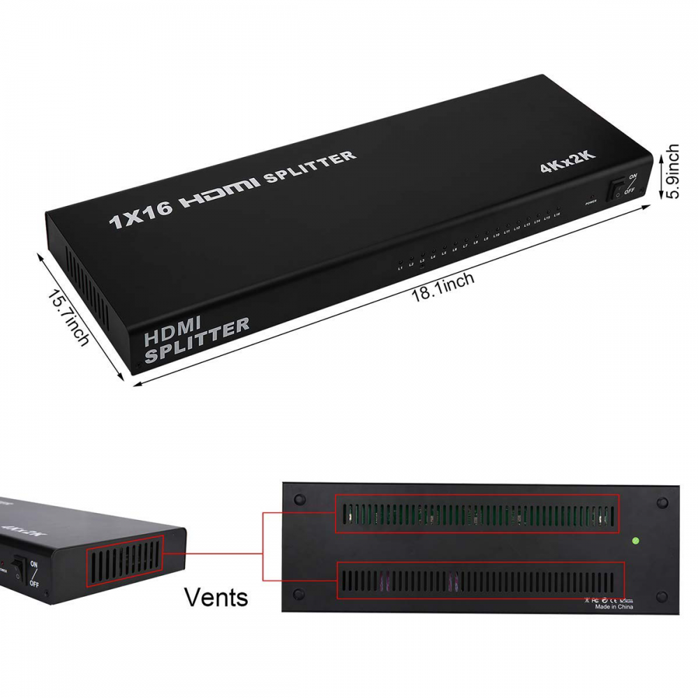 HDMI Switch 16 porta JWD-H16