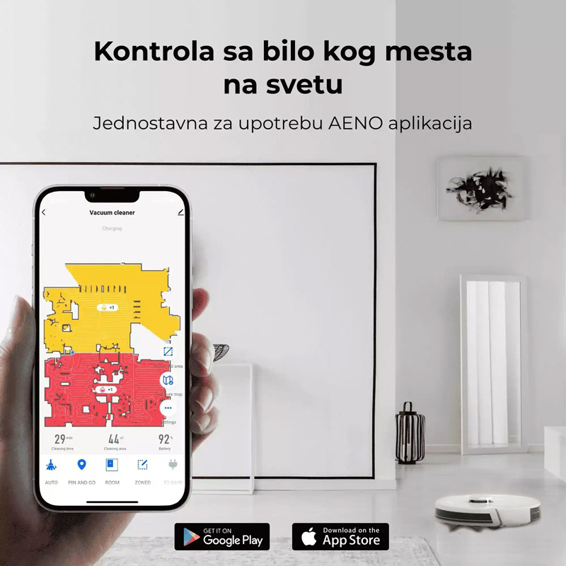 Aeno robot usisivac RC2S beli