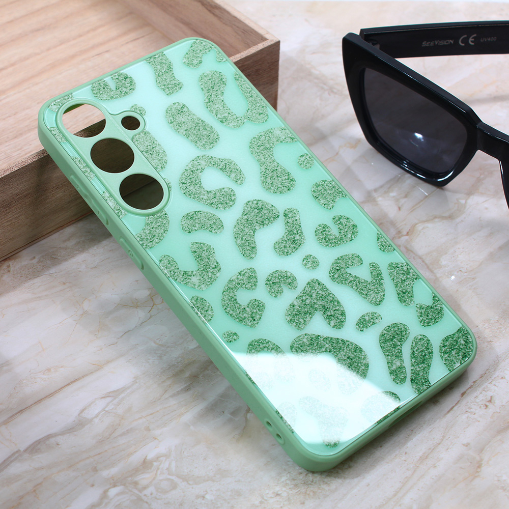 Torbica Shiny glass za Samsung S926B Galaxy S24 Plus svetlo zelena