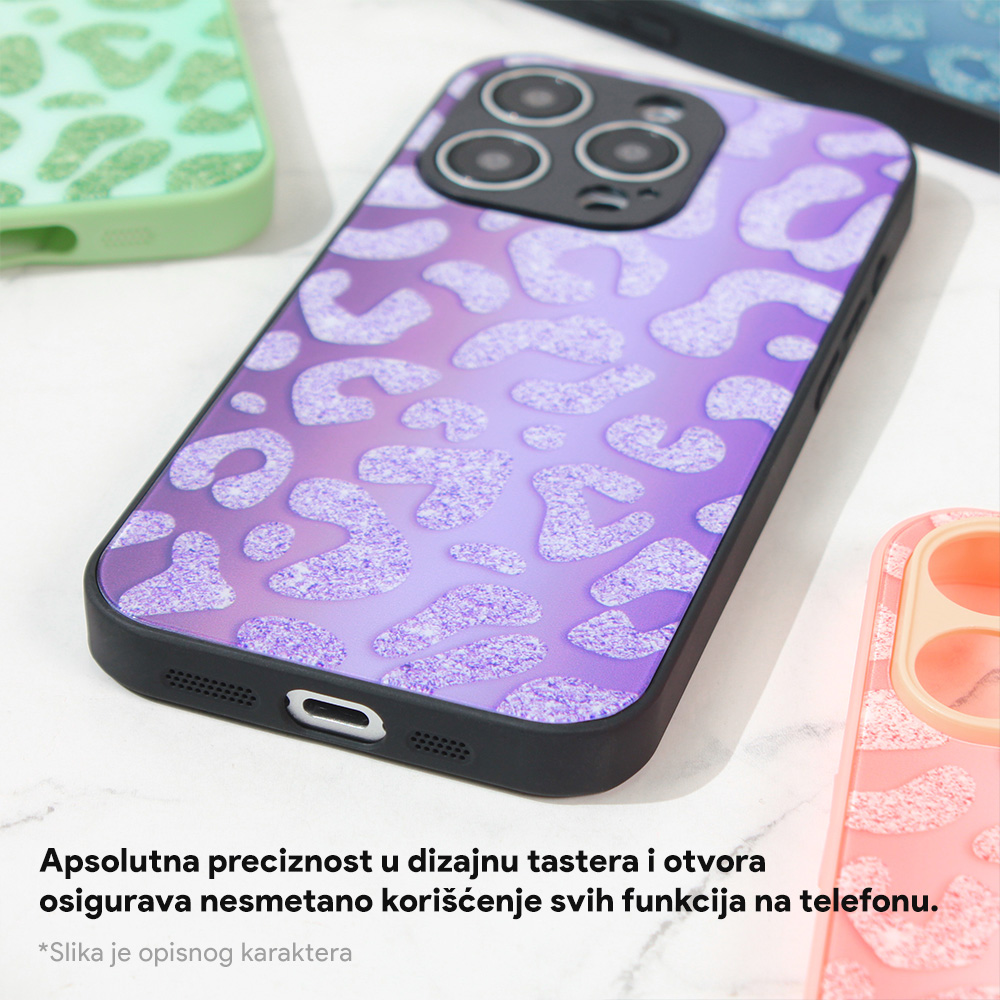 Torbica Shiny glass za iPhone 15 Pro Max 6.7 plava