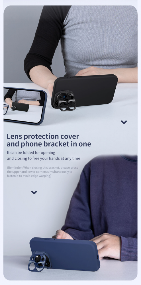 Torbica Nillkin Lens Wing Magnetic za iPhone 15 Pro Max 6.7 ljubicasta