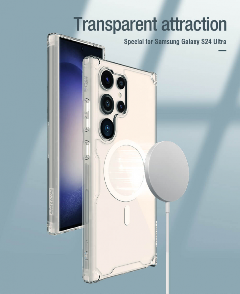 Torbica Nillkin Nature Pro Magnetic za Samsung S928B Galaxy S24 Ultra transparent