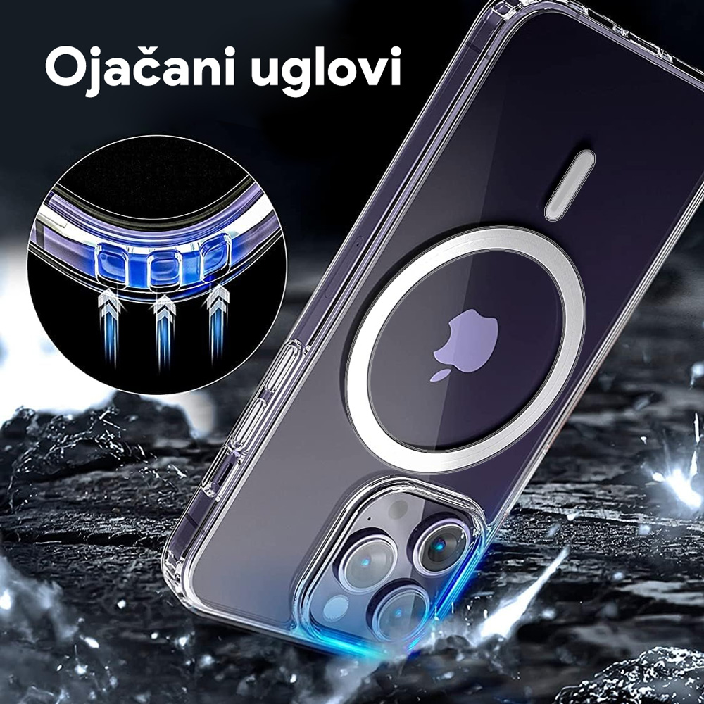 Torbica Magsafe za iPhone 15 6.1 transparent (IC)