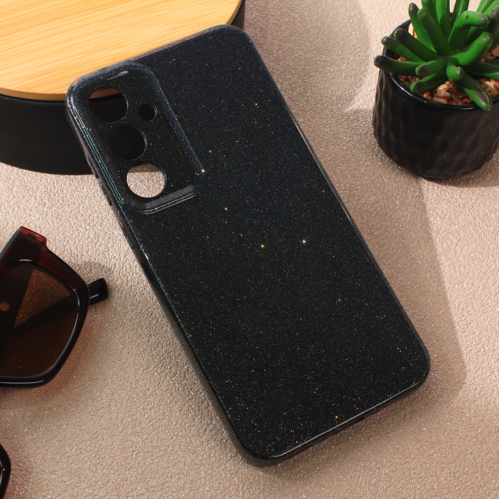 Torbica Sparkle Dust za Samsung A556B Galaxy A55 5G crna