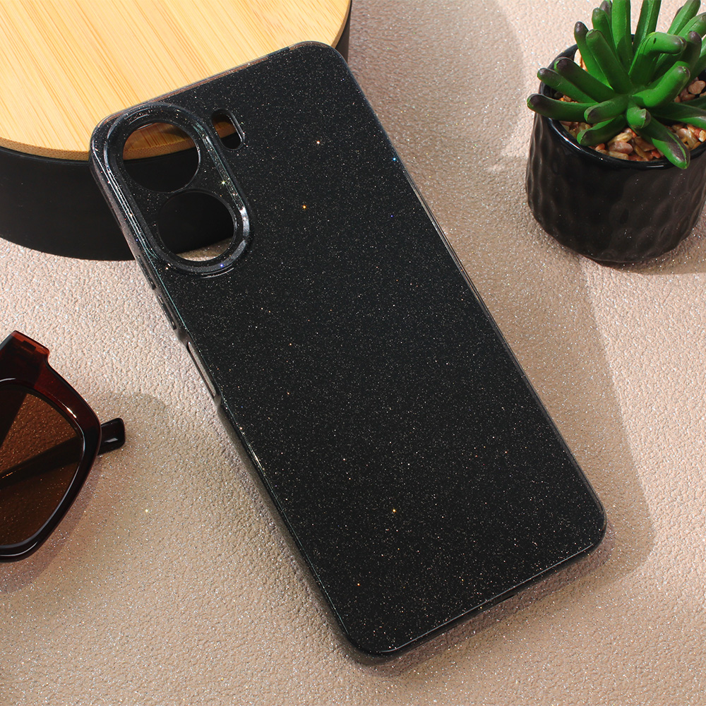 Torbica Sparkle Dust za Xiaomi Redmi 13C crna