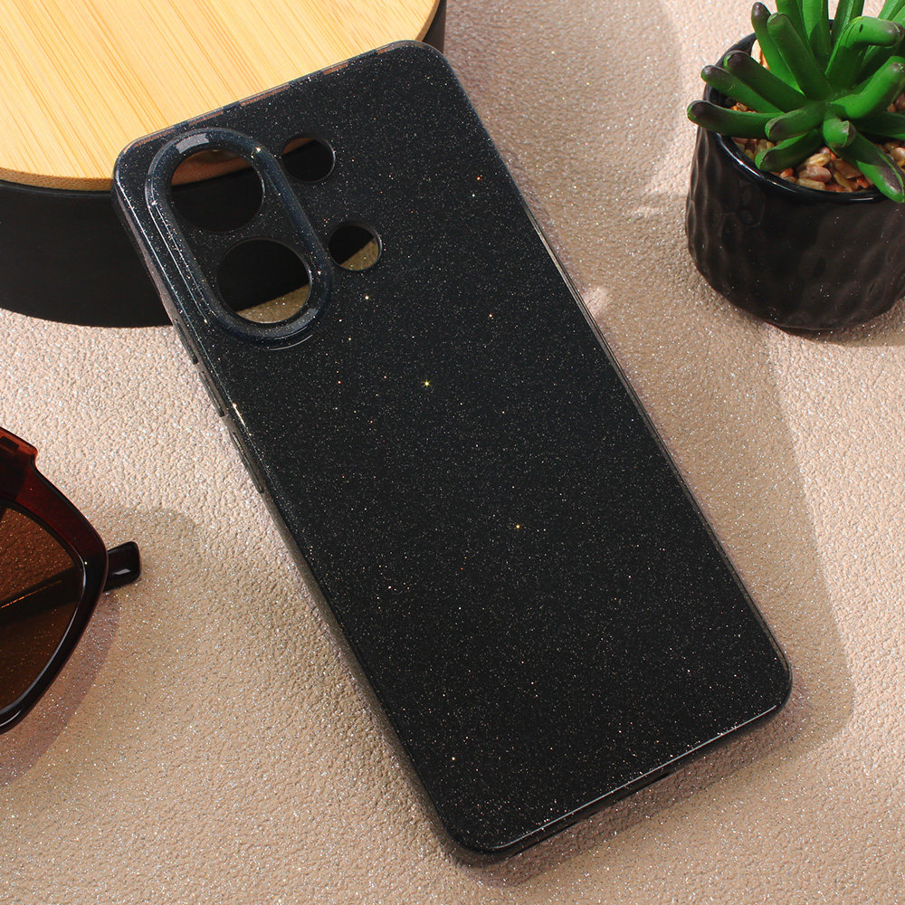 Torbica Sparkle Dust za Xiaomi Redmi Note 13 4G crna