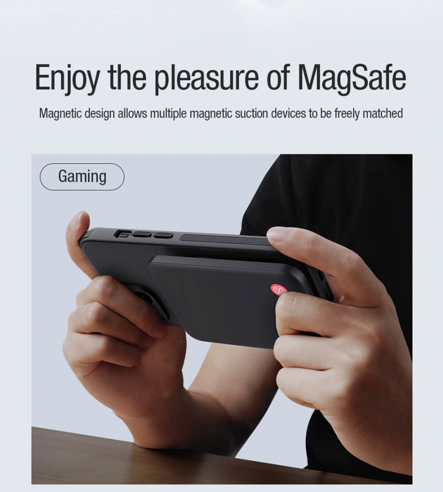 Torbica Nillkin Scrub Pro Magnetic za iPhone 15 6.1 crna