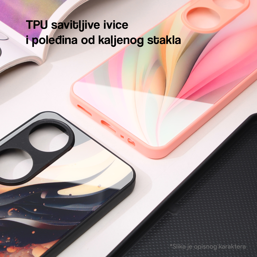 Torbica Abstract za Xiaomi Redmi Note 13 Pro 5G roza