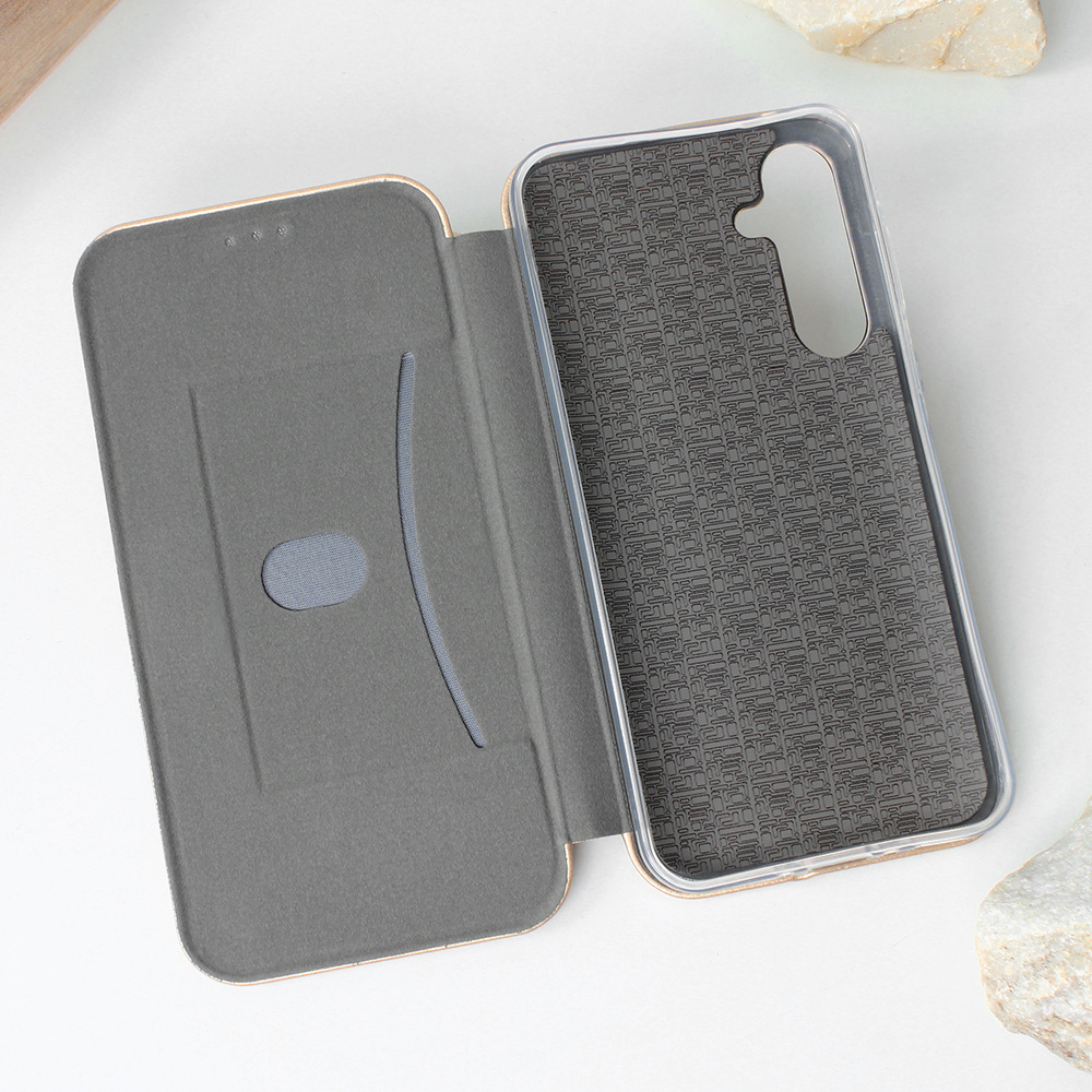 Torbica Teracell Flip Cover za Samsung A556B Galaxy A55 5G zlatna