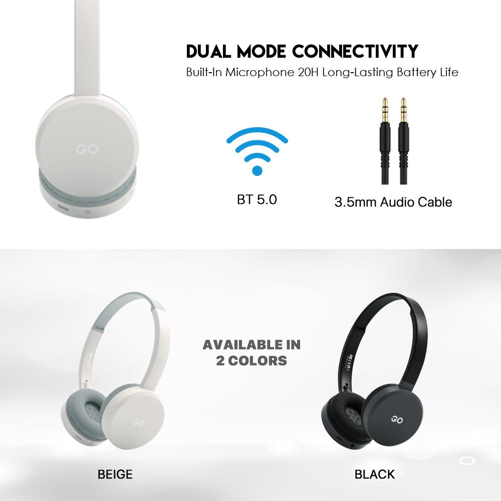Bluetooth slusalice Fantech GO Air WH02 sive