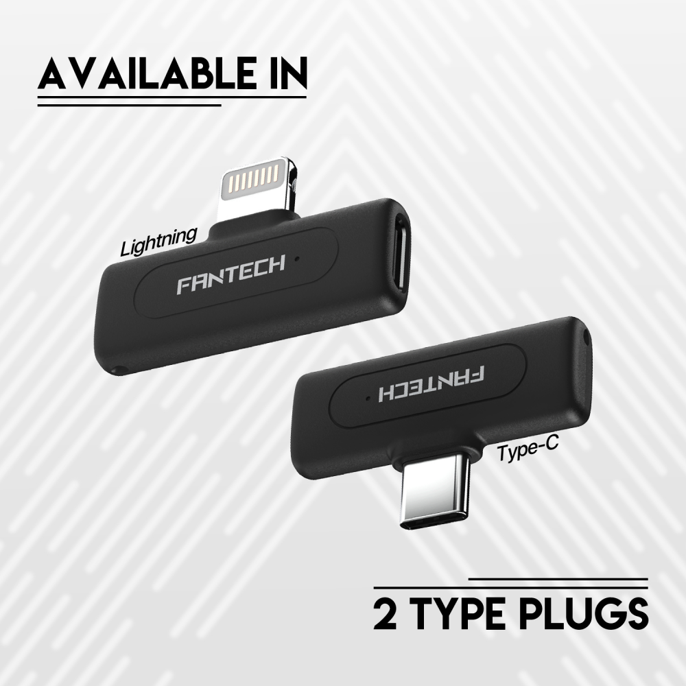 Mikrofon Wireless Fantech Lavalier Leviosa Air WMV11C (Single Mic) Type C crni